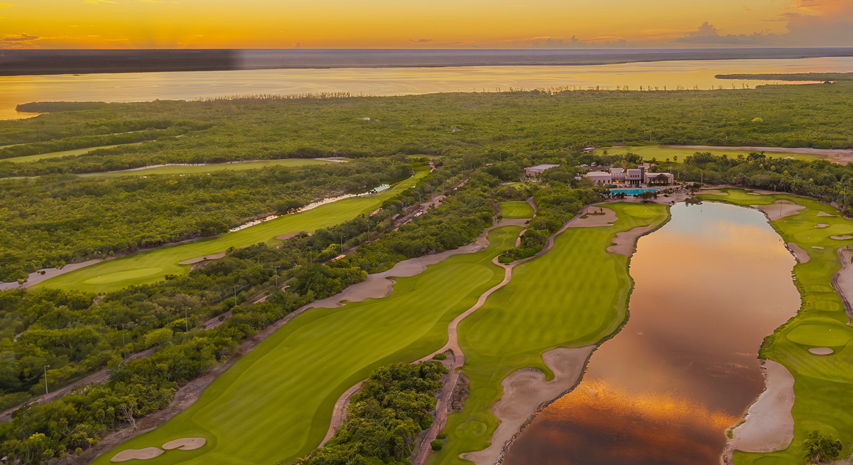 Golf Course Aerial View